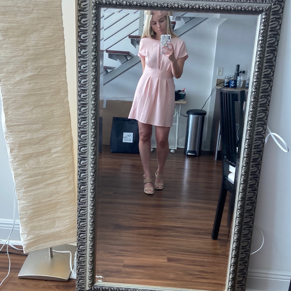 NWT ASOS Petite Light Pink Mini Dress size 4